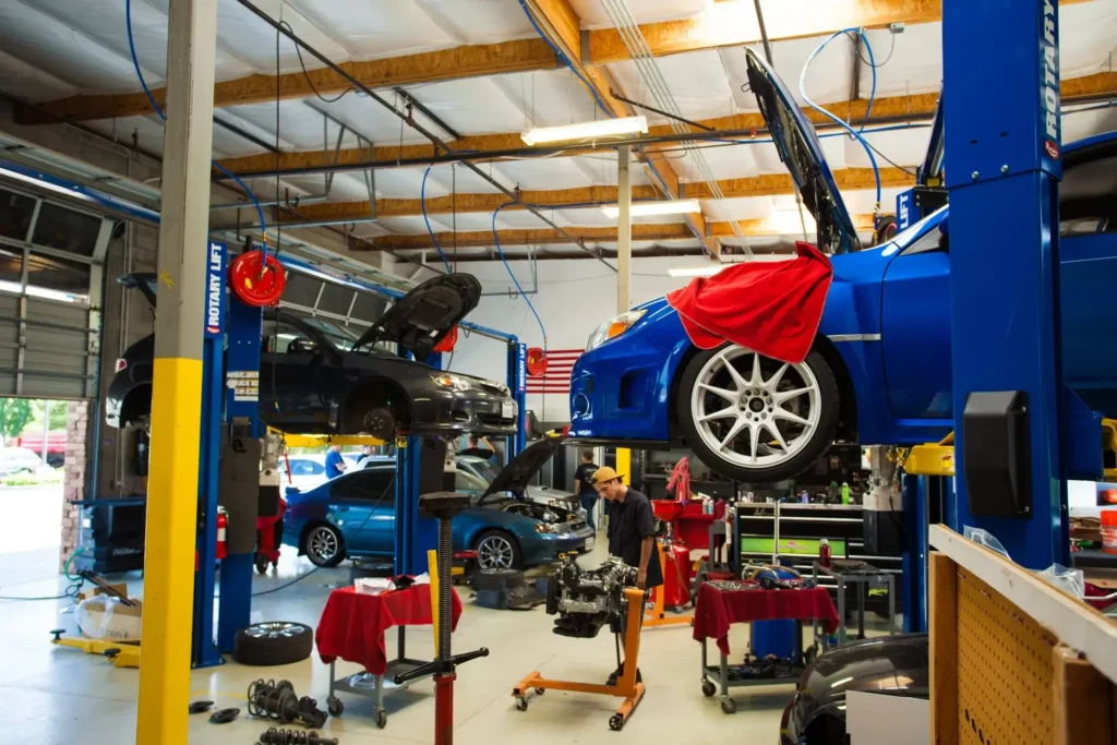 Subaru Shop interior